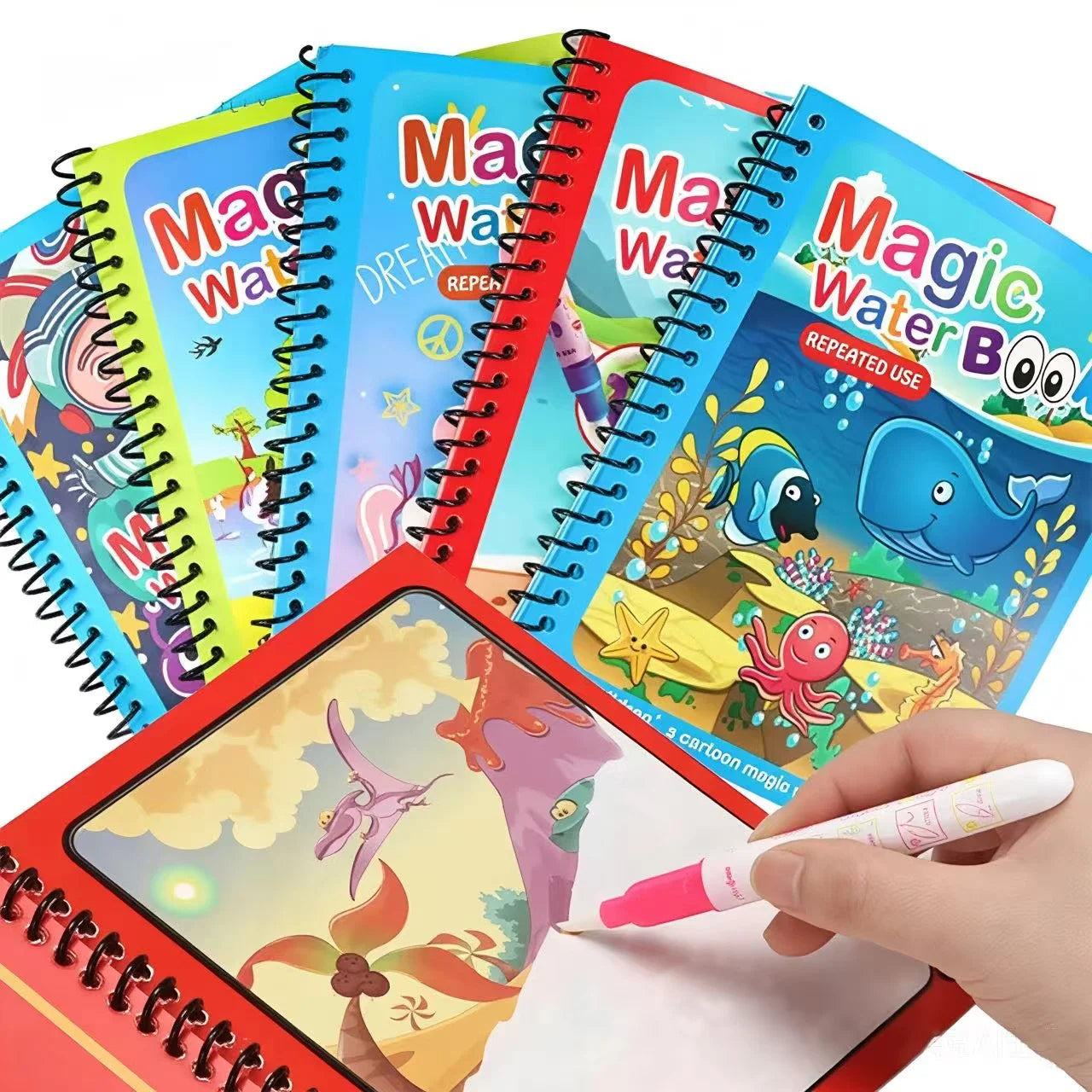 Libro Mágico para Pintar con Agua — Sin Manchas ni Desorden