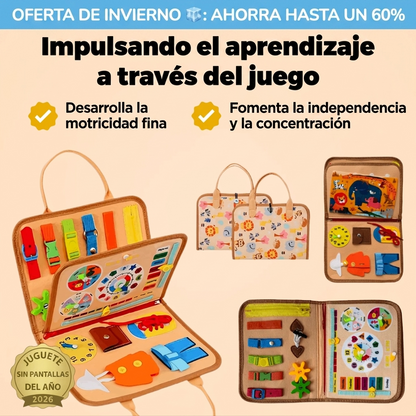 Libro Sensorial: 8 Páginas, 30+ Actividades, Desde los 6 Meses — Pulpi™