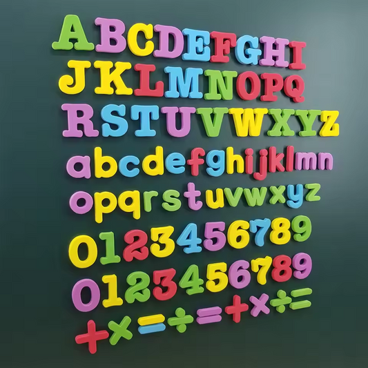 ABC 123 Letras Magnéticas - Primeras Palabras en el Refrigerador