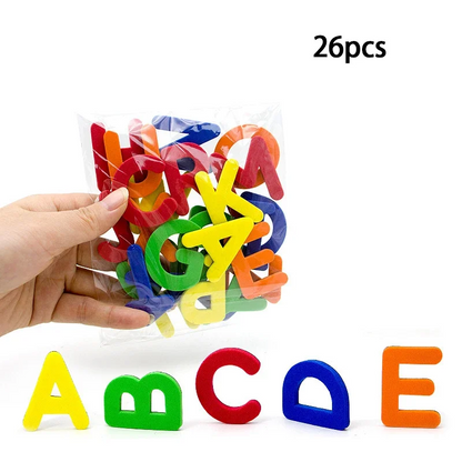 ABC 123 Letras Magnéticas - Primeras Palabras en el Refrigerador
